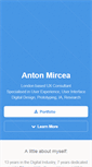 Mobile Screenshot of antonmircea.com